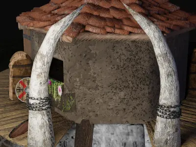 Viking Lighthouse  Free low-poly 3D model