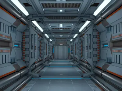 Sci Fi Corridor 3D model