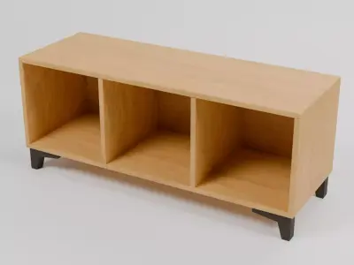 Vinyl Console Rack 120cm Free 3D model