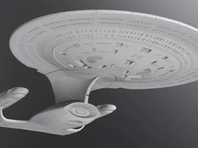 Enterprise D scale model 3D print model