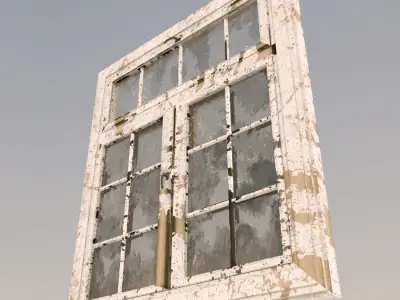 Old dirty window 3D model