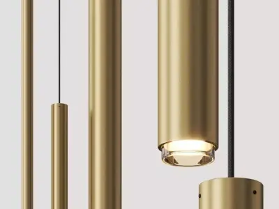 Aldo Bernardi Tubo Pendant Lamps 3D model