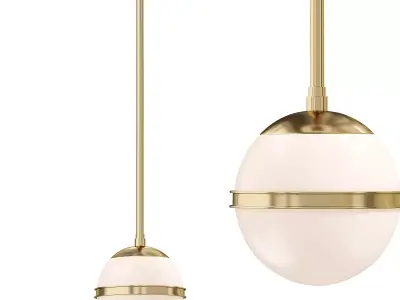 Truax Aged Brass Stripe Chandelier By Crystorama 3D model