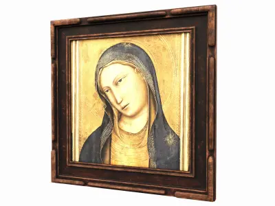 picture medieval Low-poly 3D model