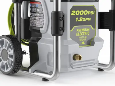  Portable Pressure Washer for Patio and Car Use Gray 