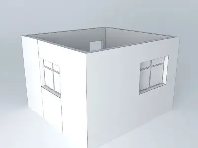 ewigeorkut cube with window Free 3D model