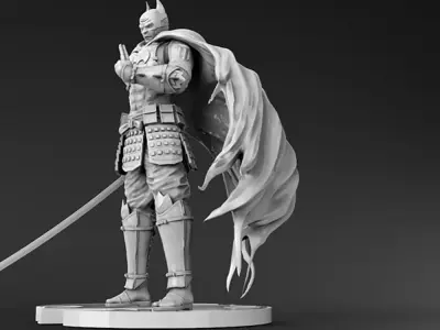 Batman Ninja Statue 3D Model Ready to Print for 3D Printing 3D print model