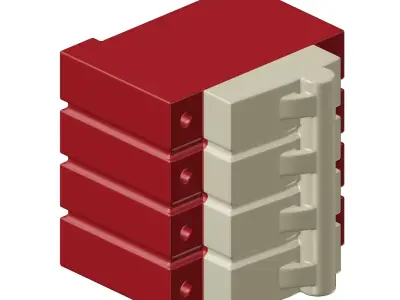 Electrical Modular MCB Toy 3D model