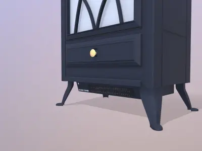 Electric Heater Fireplace 3D model