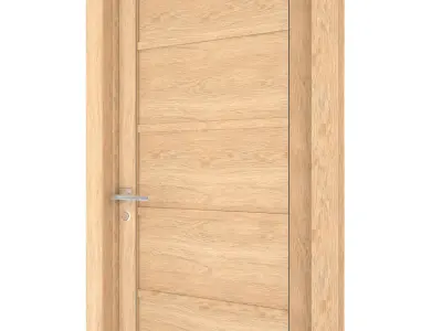 Door-047 wooden door 3D model