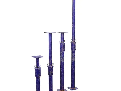 Steel Props Low-poly 3D model