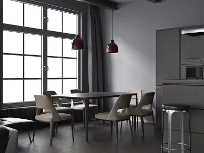 Full Modern interior 3D model 3D model