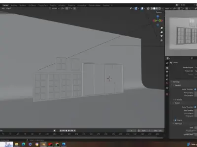 3D Window Low-poly 3D model