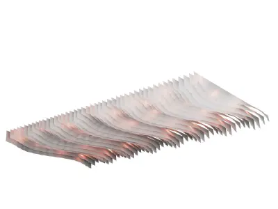 Fabric suspended ceiling  6 3D model