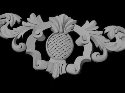 dekor ornament 3D model 124