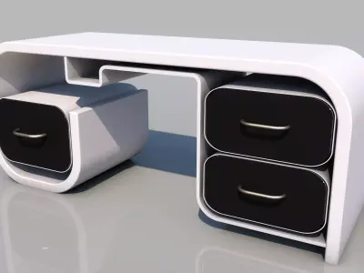  futuristic modern stand 3D model