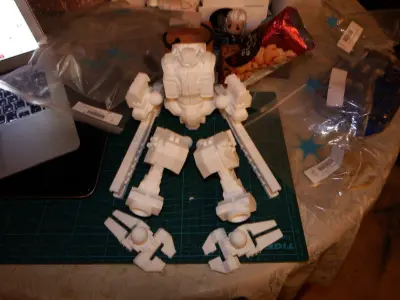 28mm Heavy Support Mech Kit - Surge 3D print model