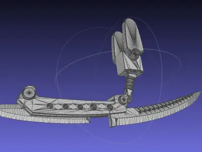 Alita Battle Angel Damaskus Blade Manga Version 3D print model