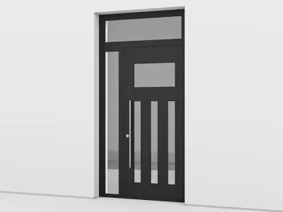 Aluminium door 145 3D model