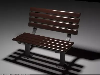 Street Bench 3D model