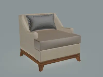 Cortona Lounge Chair 3D model