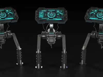 Sci-Fi Console 3D model