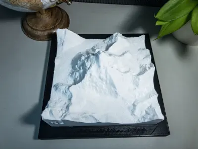 K2 Mountain 3D print model