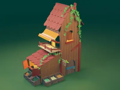 Low Poly and High Poly Houses Pack - 3D model Low-poly 3D model