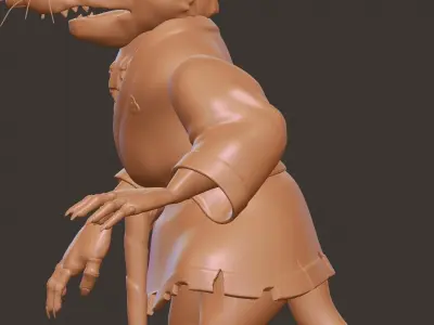 Splinter with TMNT Free low-poly 3D model