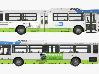  Bus Nabi Model 416 Miami Dade Transit 