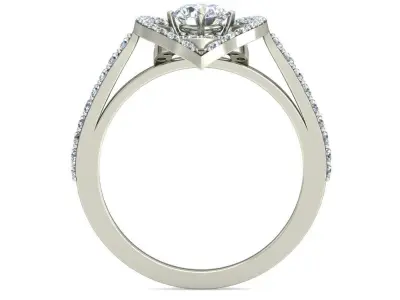 Women Ring  Render 3dm STL OBJ FBX Details 3D print model 80