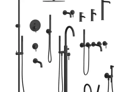 Whitecross Y faucet set 3D model