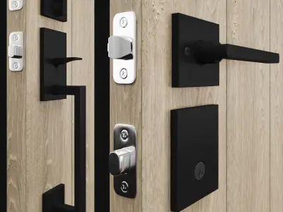 handle set door 3D model