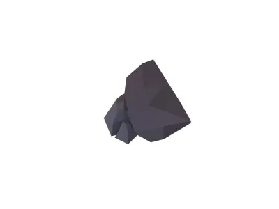 Cartoon Rock v3 001 Low-poly 3D model