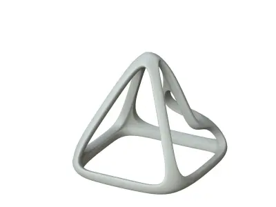 SciFi Cube Object No 57924 Low Poly Shape Low-poly 3D model