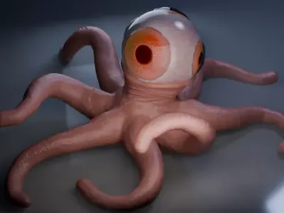 T-Ocellus Alien Earth Low-poly 3D model