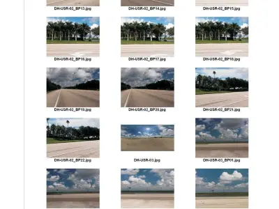 Dosch HDRI - USA Road Backplates Texture