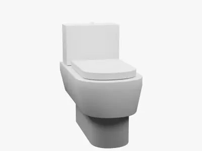 Floor Toilet Free low-poly 3D model