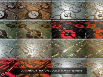 ULTIMATE SCIFI TEXTURES COLLECTION V3 3D Model Pack