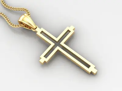 Cross Light Gold 4CP052 3DM STL 3D print model
