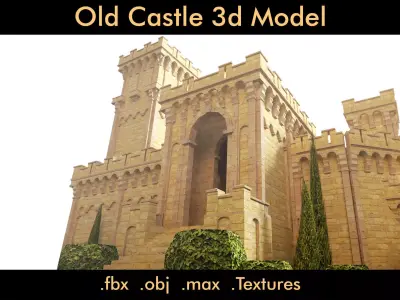 Old Castle- 3d Model 3D model