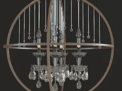 Kare Pendant Lamp Gioiello Orbit 3D model