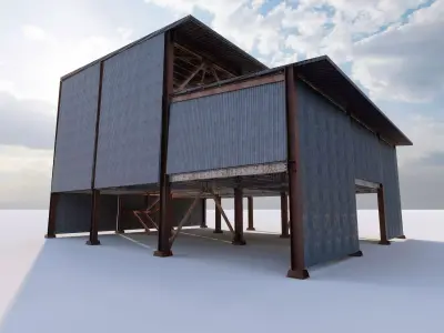 Warehouse-Warehouse Building 3D model