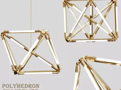 Geometric Chandelier Polyhedron Chandelier 3D model