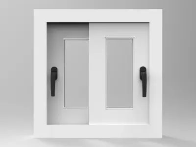 sliding window 60x60 Free 3D model