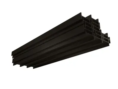 Stacked I Beam v1 005 Low-poly 3D model