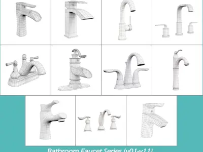 Bathroom faucet design v01-v11 3D model