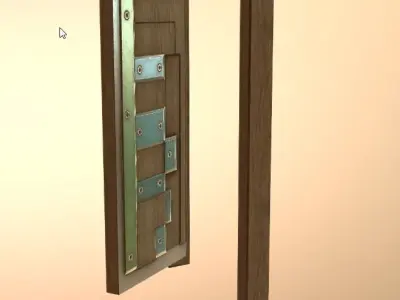 Door 04 Low-poly 3D model buy