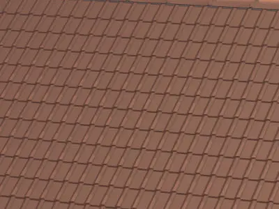 Roof tiles 3D model