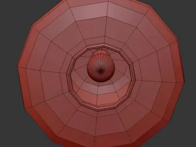 Maya Large Flush Mount 3D model